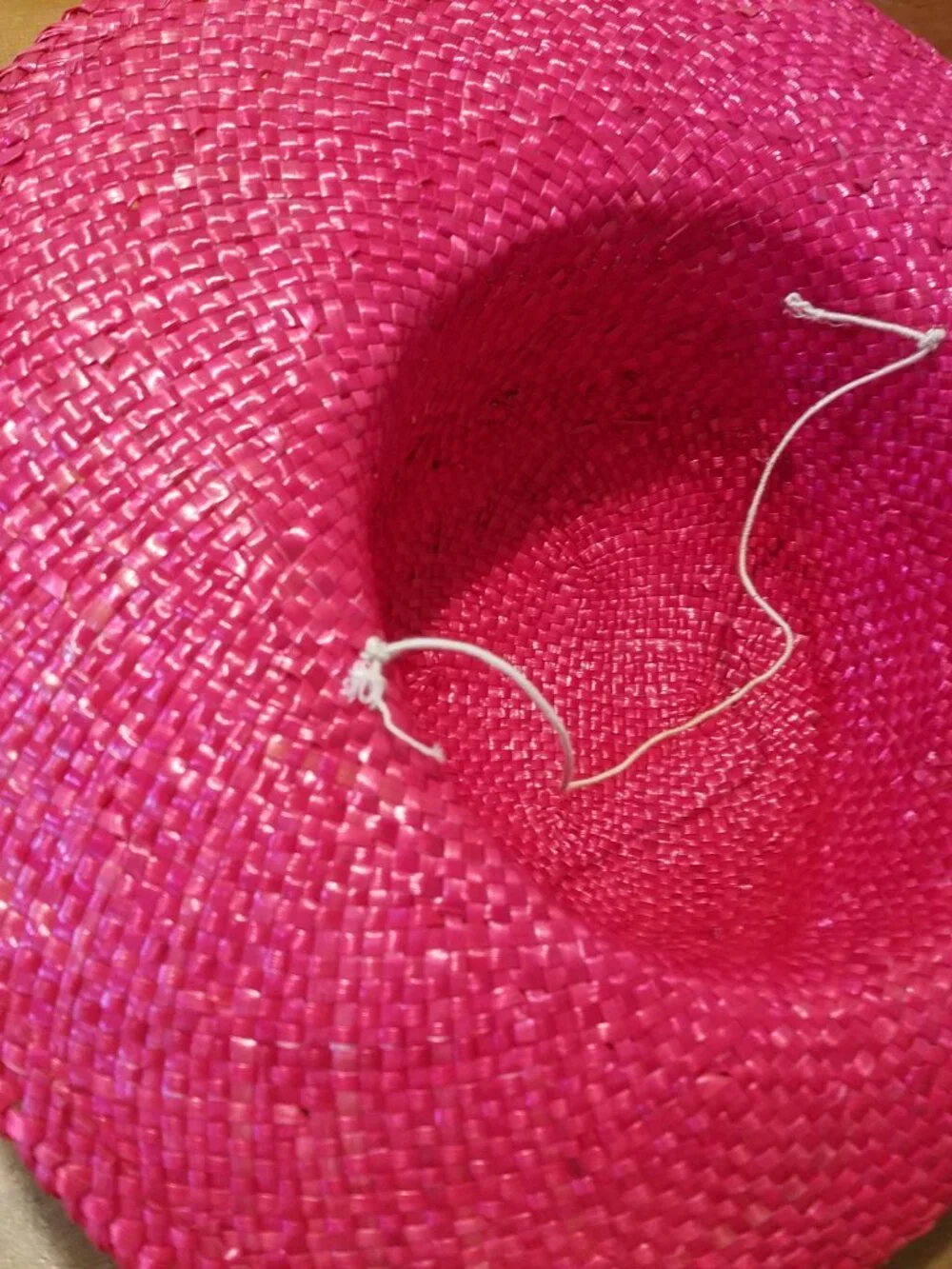A beautiful summer hat made of natural straw!